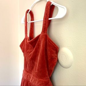 Forever 21 corduroy coral colored dress M